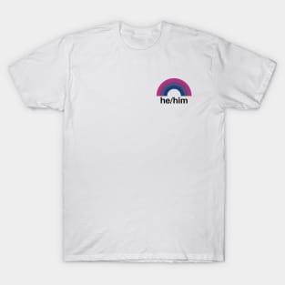 He/Him Pronouns Bisexual T-Shirt